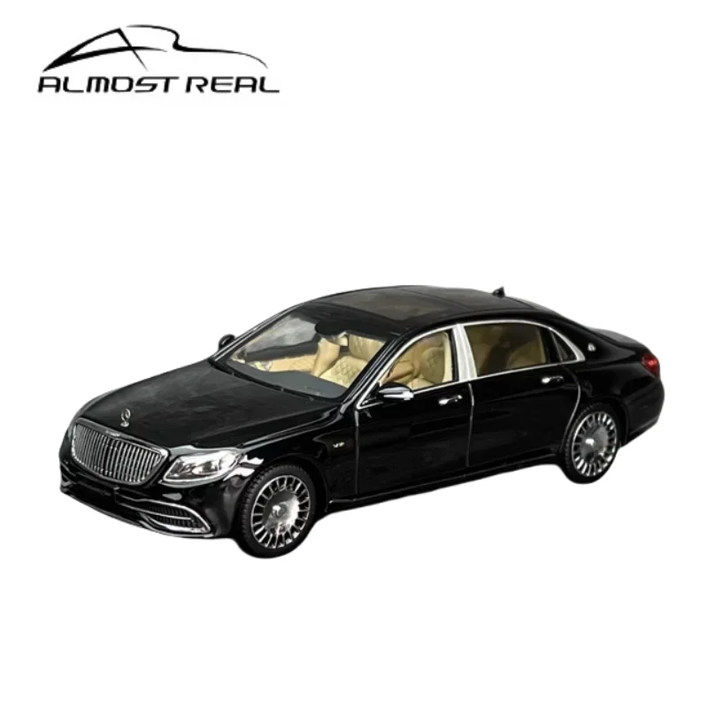 1:43 Mercedes-Benz Maybach S-Class 2019 alloy simulation model, children\'s collection of ornaments, holiday gifts for children.