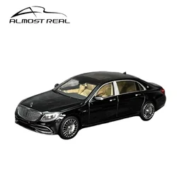 1:43 Mercedes-Benz Maybach S-Class 2019 alloy simulation model, children's collection of ornaments, holiday gifts for children.