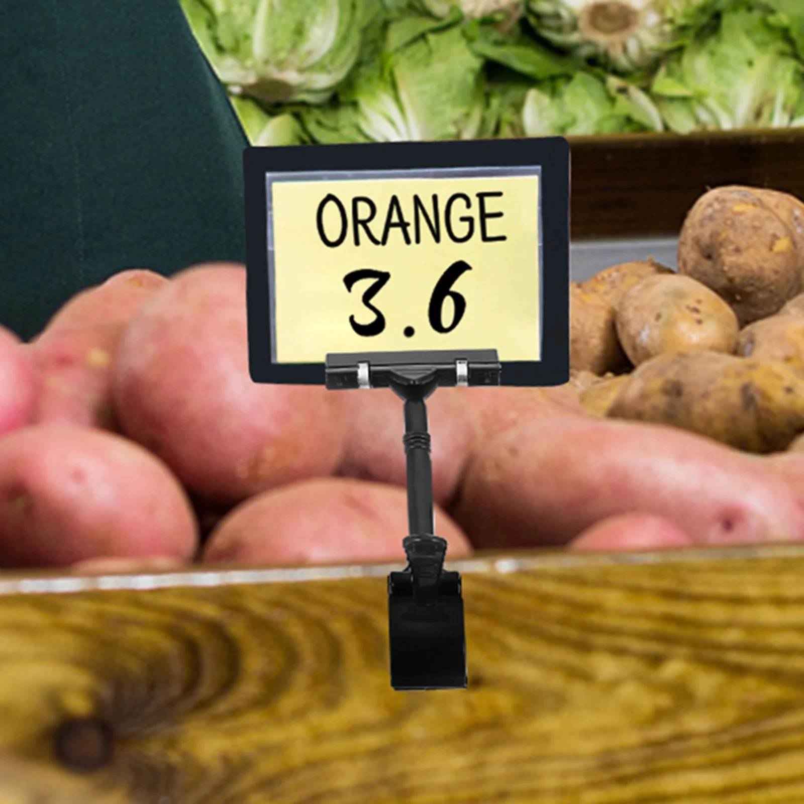 10 قطعة مقاطع شارة السعر البضائع ل التجزئة عرض التسمية حامل قابل للتعديل متجر سوبر ماركت الإعلان علامة علامة بلاستيكية