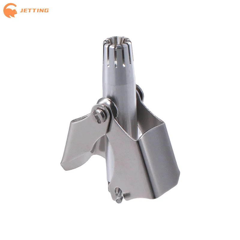 1PCS Men's Stainless Steel Nose Hair Trimmer Manual Nose Hair Cleaner Washable Portable Ear Hair Removal Clipper Cutting Tool