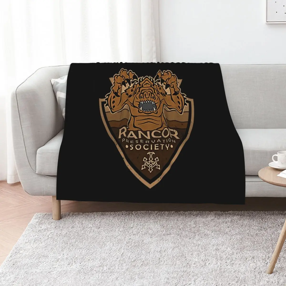 Rancor Preservation Society | Geekdom Pop Culture | DopeyArt Throw Blanket decorative Sofa Quilt Quilt Blankets