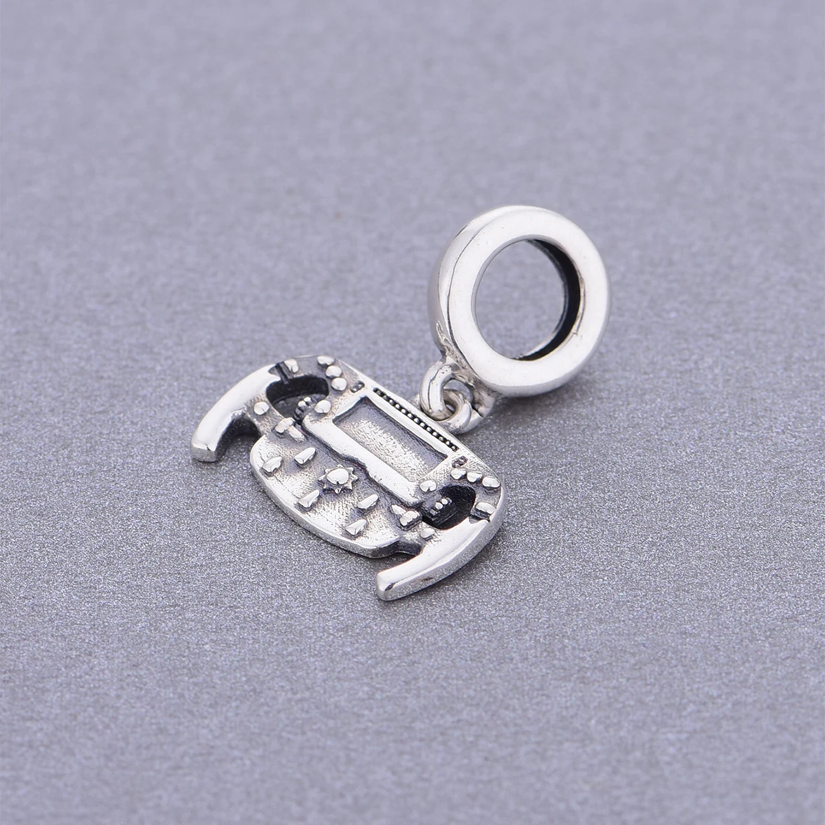 Passend für Original-Pan-Charm-Armbänder aus 925er-Sterlingsilber, F1, Rennwagen-Lenkrad, Perle für die Herstellung von Rennstufzügen, Berloqe – Detail 3