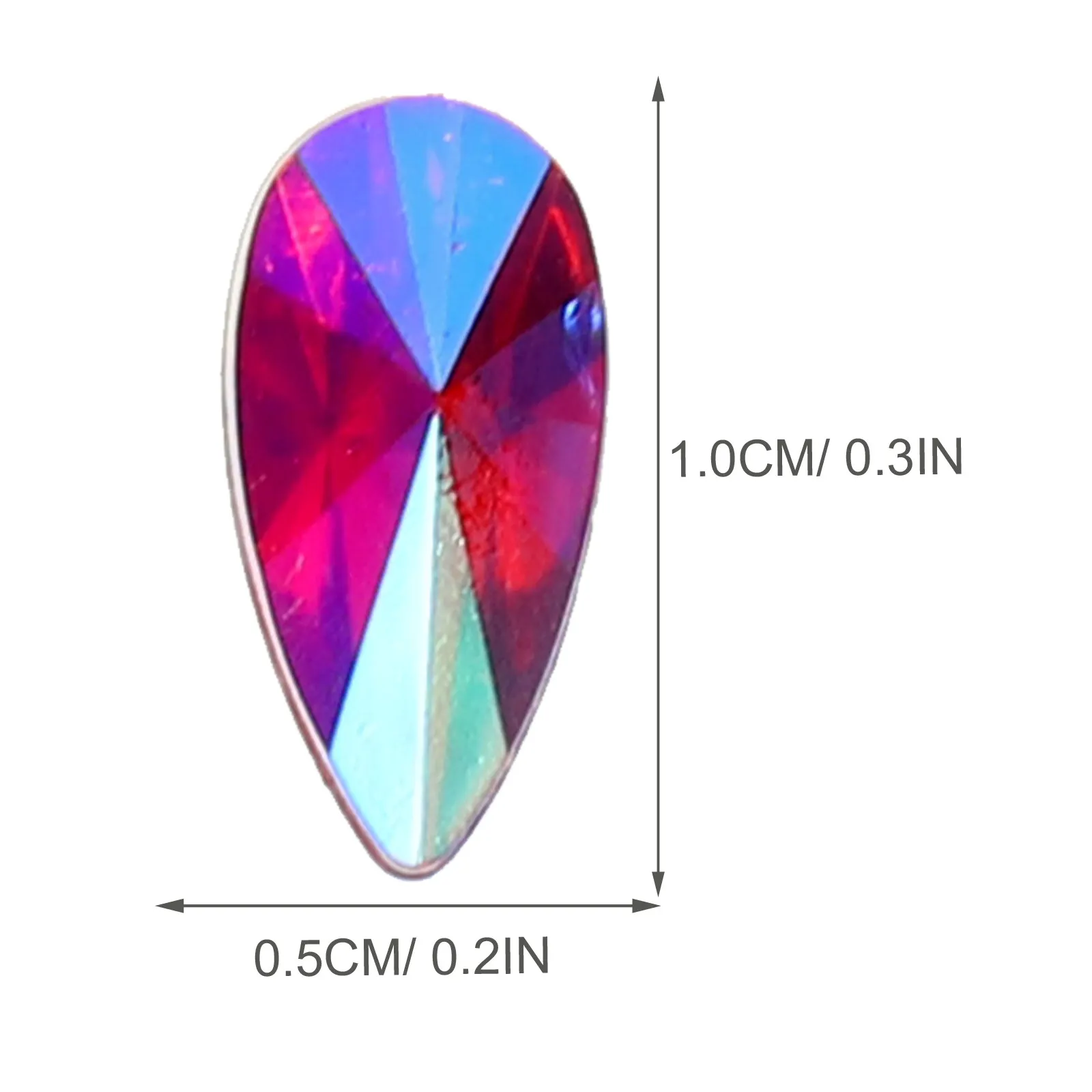 300Pcs Acrylic Flatback Rhinestones Multi-Color Flat DIY Rhinestone Manicure Ornaments Nail Art Charms Smartphone Case