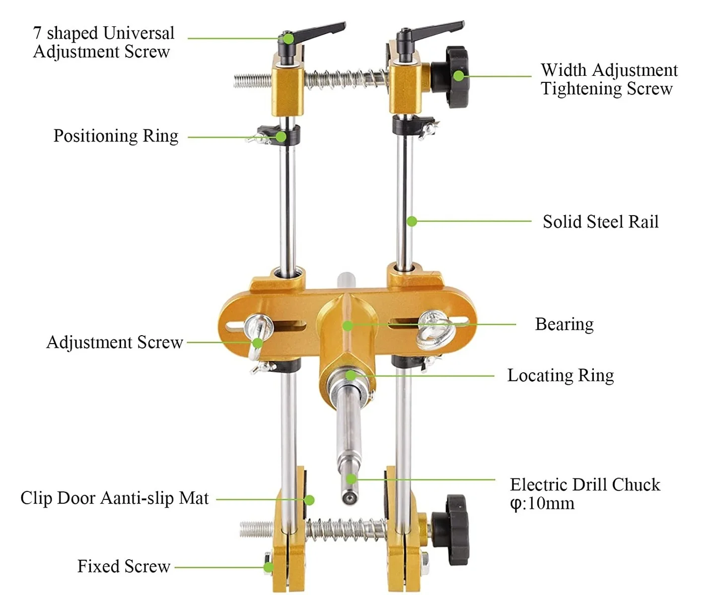 Woodworking Door Lockhole Slotting Machine Doorlock Mortising Template Jig Locksmith Door Opener Mortiser 16.5/18/20/22/24MM