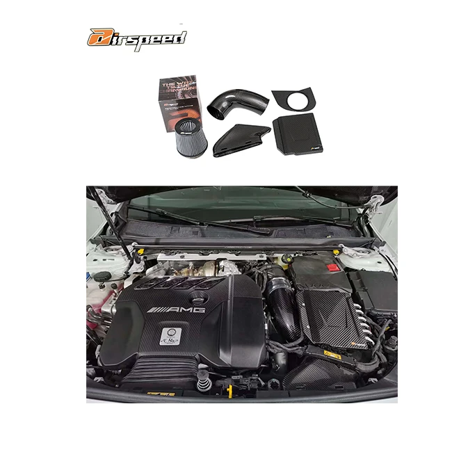 

Airspeed Auto Engine Systems 100% Dry Carbon Fiber Cold Air Intake System for BENZ AMG A45 A45S CLA45 W177 2.0T