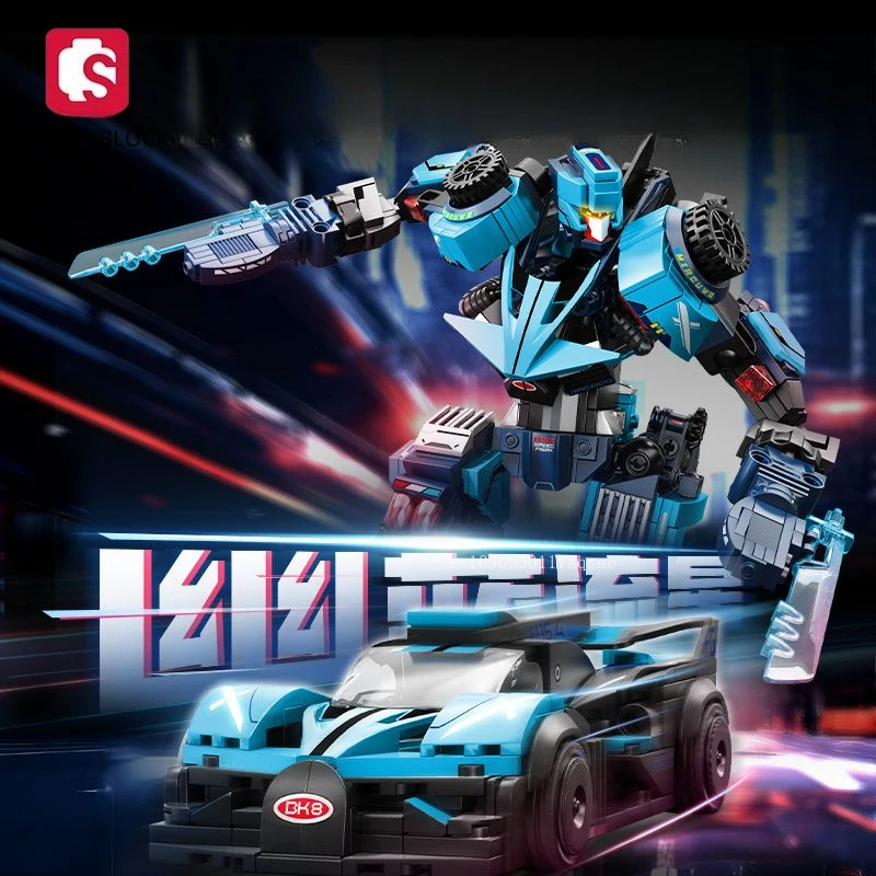 SEMBO BLOCK Meteor Mecha Assembled Building Blocks Toy Collection Movable DIY Assembly Model Building Blocks Boys Birthday Gift