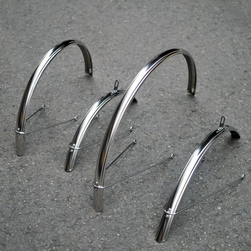 Custom Stainless Steel Bicycle Fenders Multi‑Size Universal Mudguard Road Bike Full‑Cover Mud Shell Metal Easy Clean Bike Parts