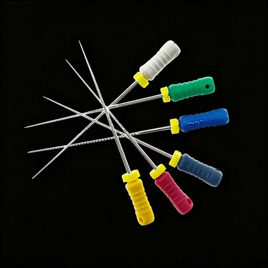 Hand Use H-Files/K-Files Stainless Steel Endodontic Root Canal Files 21mm 25milesm #15-#40 Dentist Endo Instruments