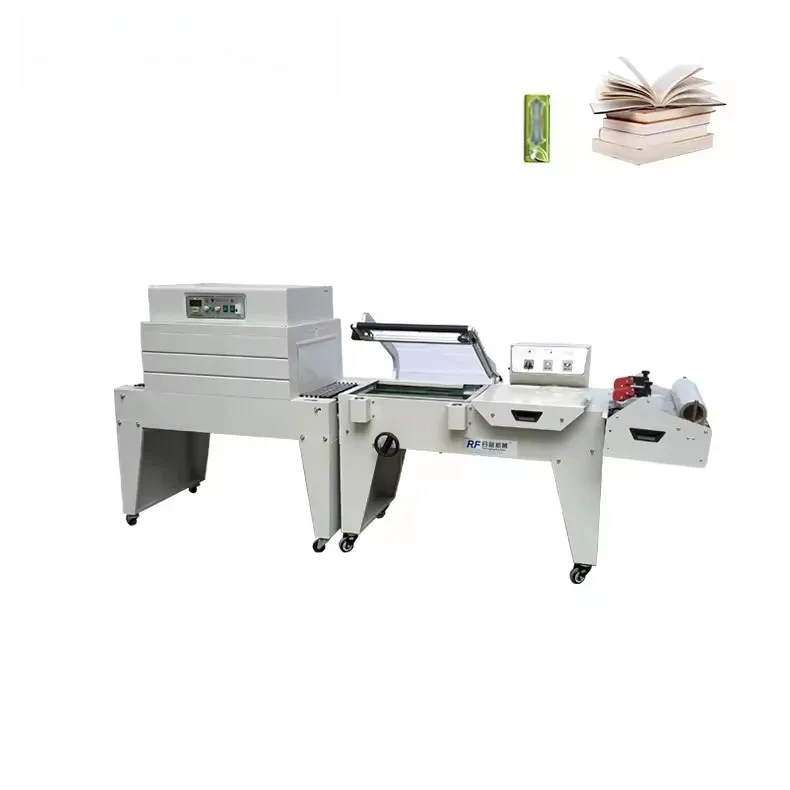 

Semi Automatic Tea Gift Box Cosmetics Case Carton Boxes Plastic Bottle Book Heat Shrinkable Film Wrapping Packing Machine