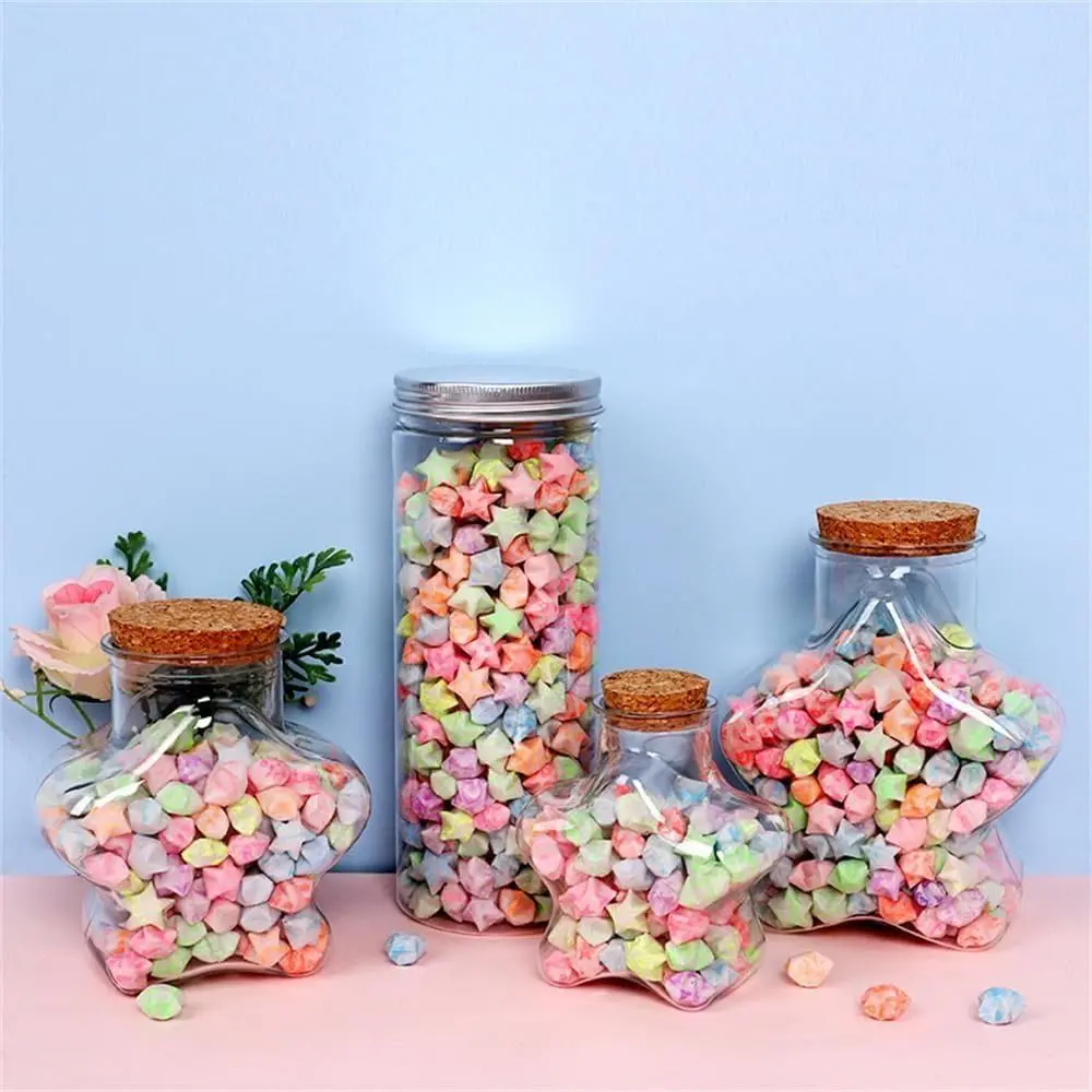 540 hojas de papel de Origami, estrellas, manualidades a mano DIY, papel de estrella de la suerte de Origami, tiras de papel de estrella de Origami plegables para manualidades de papel