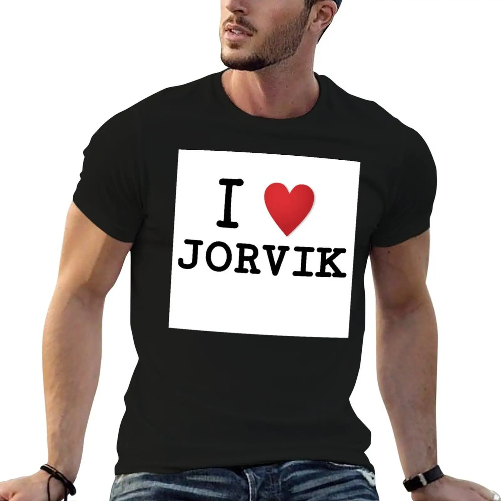 أنا القلب Jorvik تي شيرت تي شيرت رجل القطن رجل تي شيرت القطن تي شيرت للرجل الجرافيك تي شيرت كلاسيكي