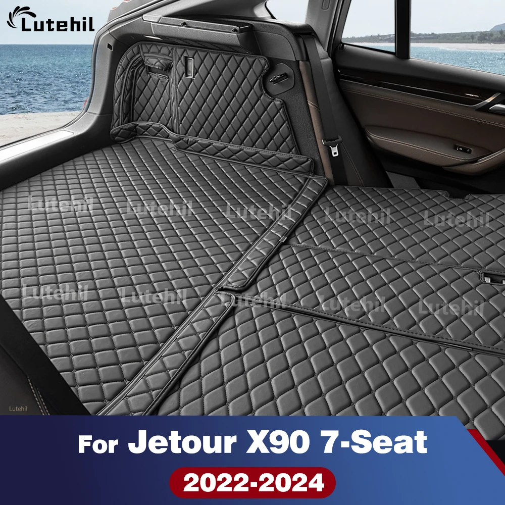 

Cargo Liner For Jetour X90 7-seat 2022 2023 2024 All Weather Trunk Mat Carpet with Backrest Protectors Cargo Mat Accessories