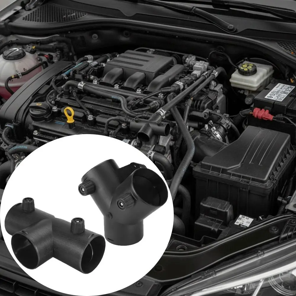 Adjustable Air Air Diesel Heater Valve Flap Internal Flip Cover Exhaust Pipe Dual Closable Y T Type Outlet Joiner For Car