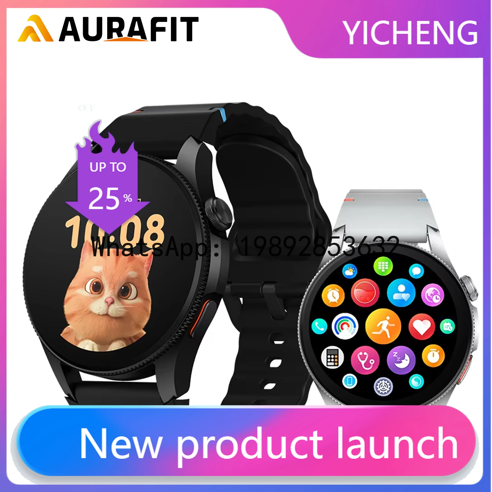 

ZF New Smartwatch with GPS, AMOLED Display, 400mAh Battery, G12 Model, 3ATM Waterproof, Suitable for Sports and Outdoor,