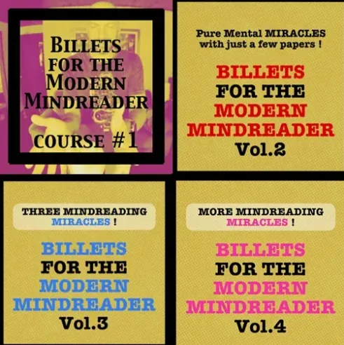 Billets for the Modern Mindreader vol.1-4 by Julien Losa - Magic Tricks