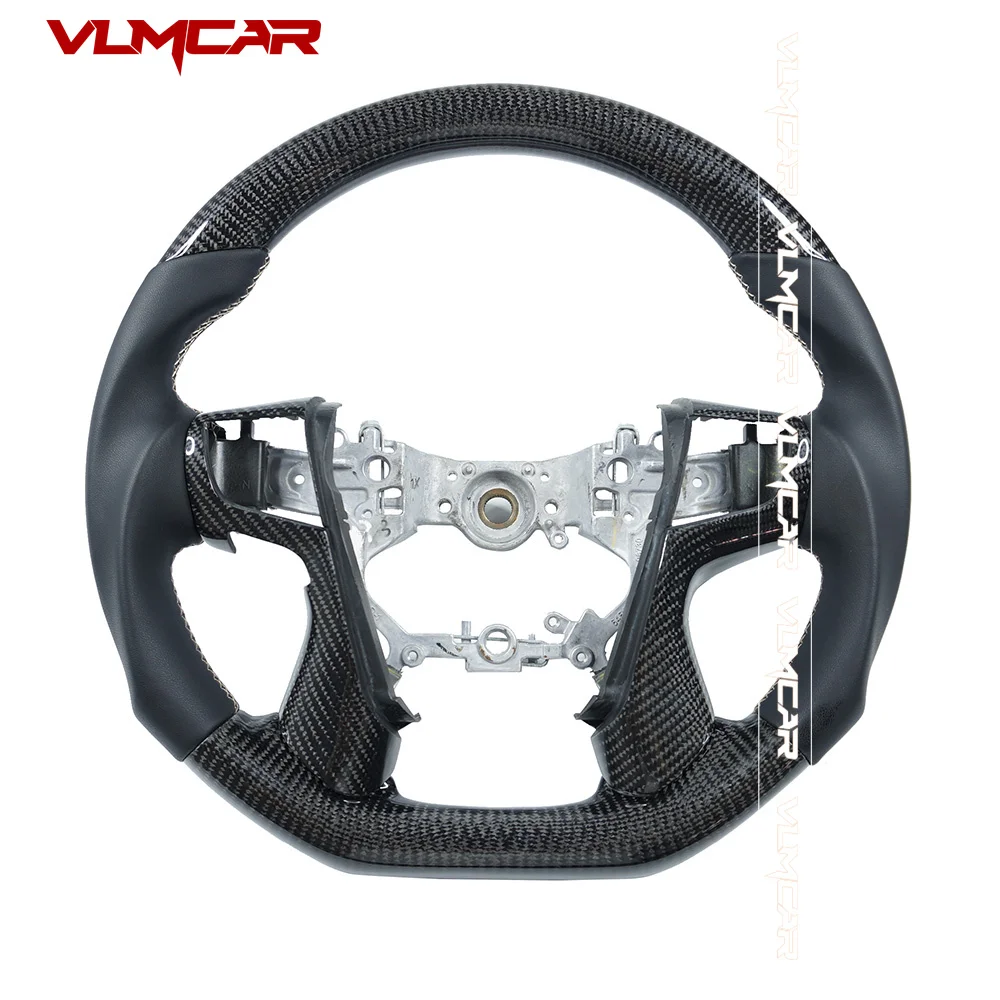 

Custom Carbon Fiber Steering Wheel For Toyota LC200 Land Cruiser Prado 4Runner Alphard Vellfire Tundra