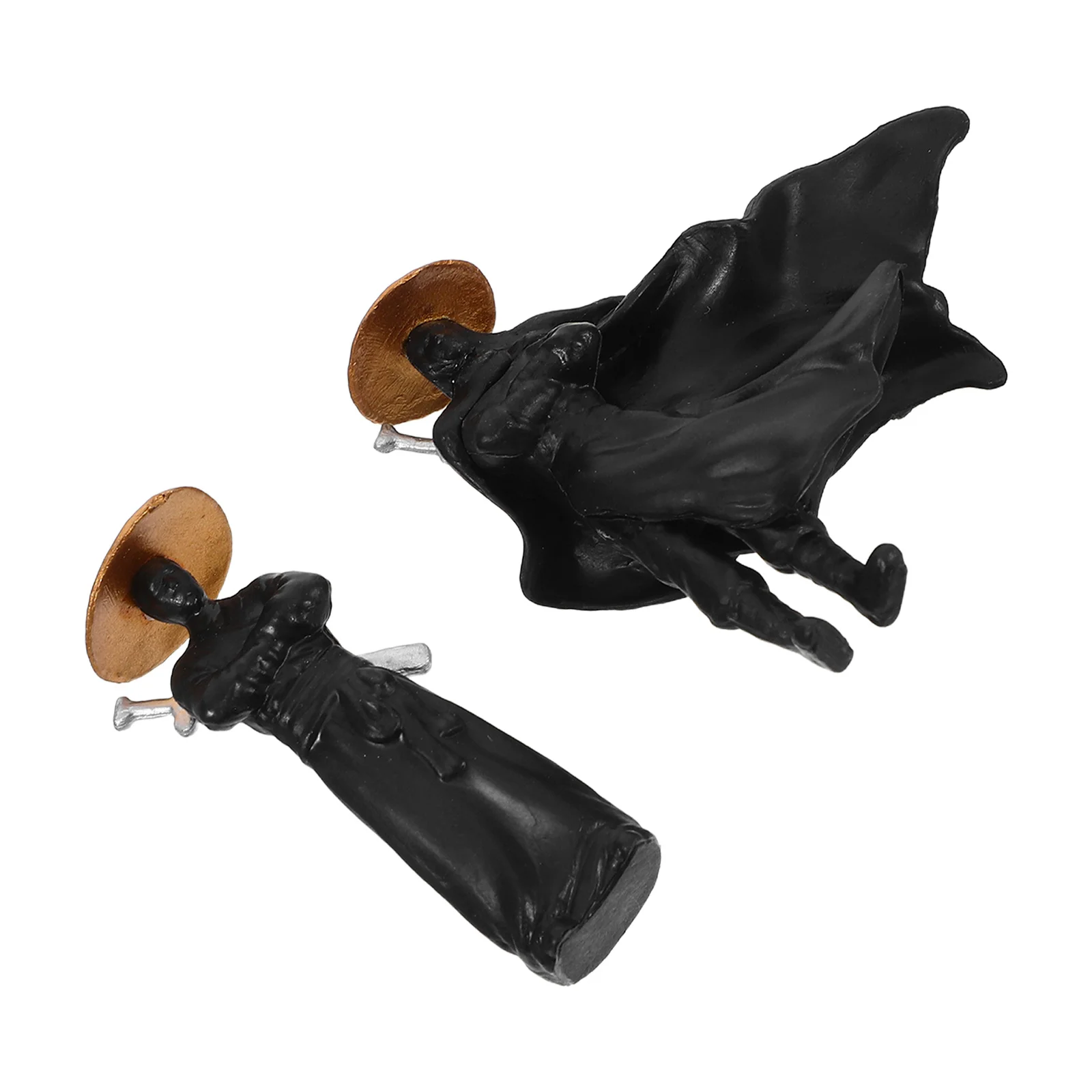 

2Pcs Jianghu Ancient Chinese Warrior Miniature Ornaments Plastic Micro Landscape Decor for Bonsai Terrariums Desktop Garden