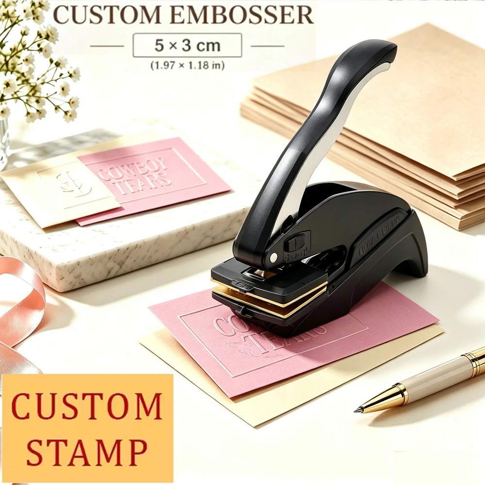 Custom Embossing Stamp /Personalized Heavy Duty Desk Embosser Custom Logo Book Embosser Seals/Embossing Stamp /Wedding Embosser