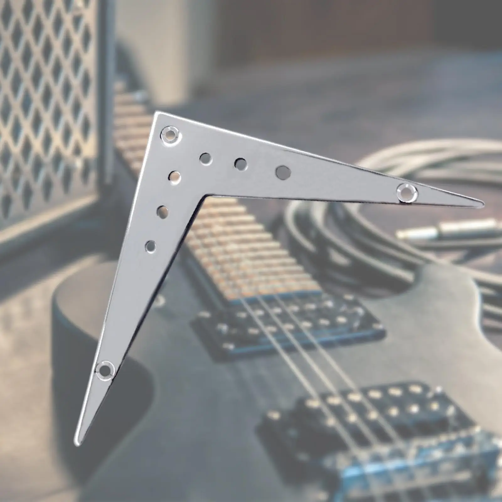 6 String Guitar Fixed Tailpiece Iron Material Bridge Parts for Electric Guitar Play and Repair