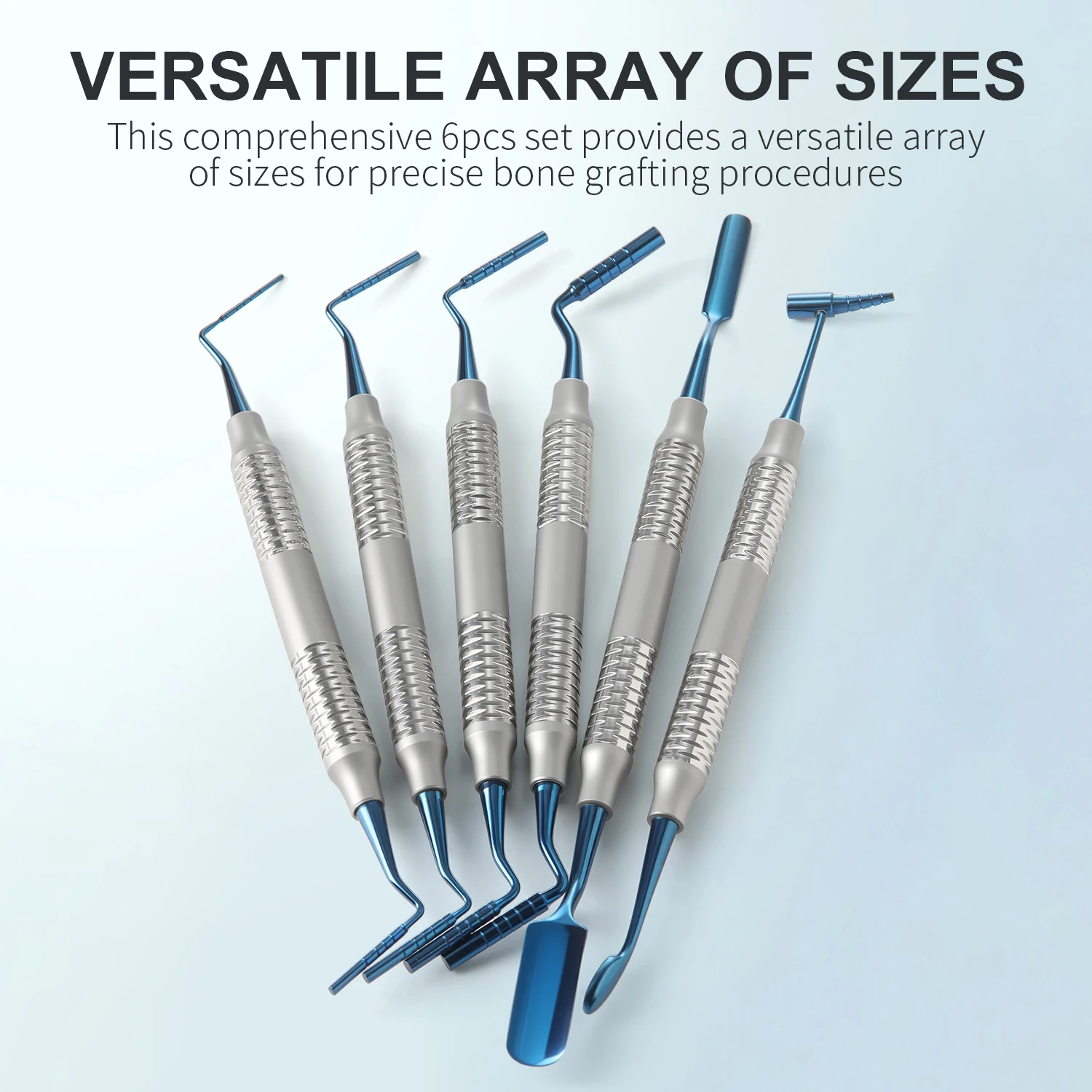 6pcs/set AZDENT Dental Implant Bone Graft Tool Kits Dentist Bone Graft Surgery Tools Dental Equipment