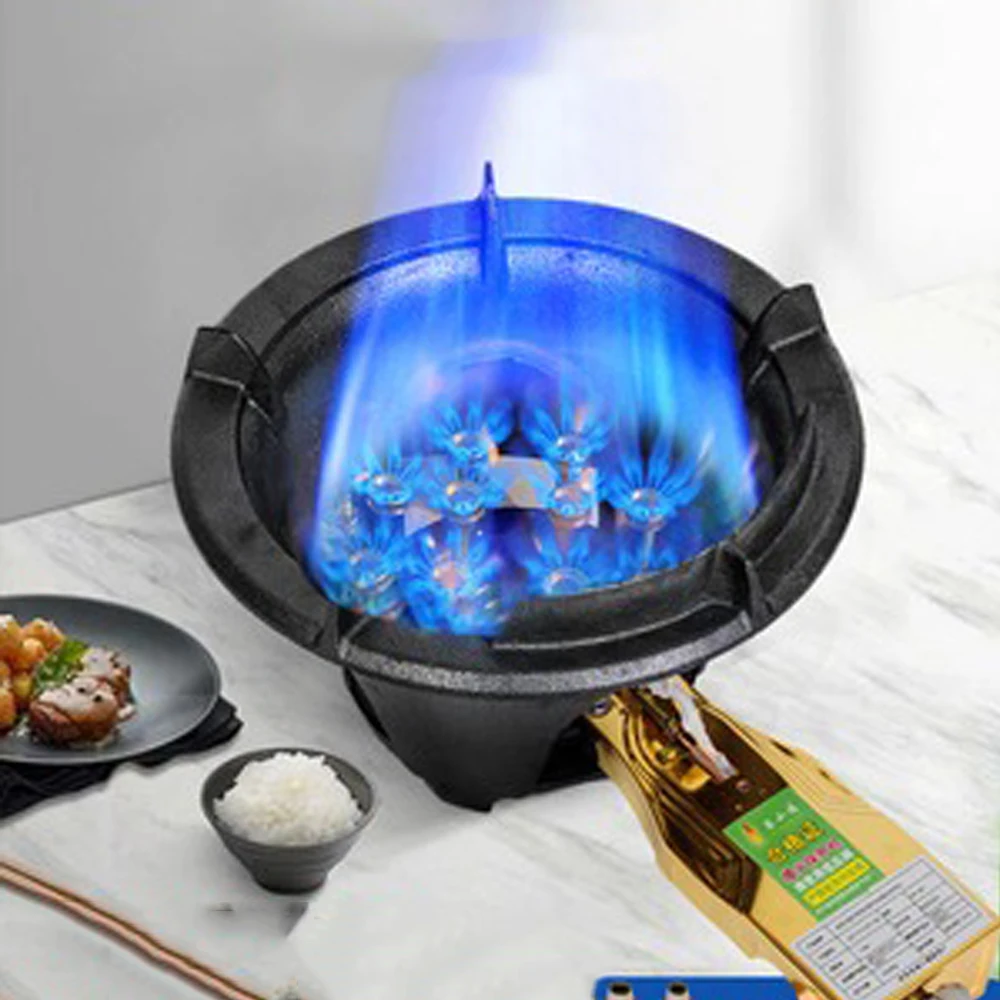 Kitchen Fierce Fire Stove Gas Stove With Flameout Protection Device Cooktop Stove Gas Burner Household Single Stove