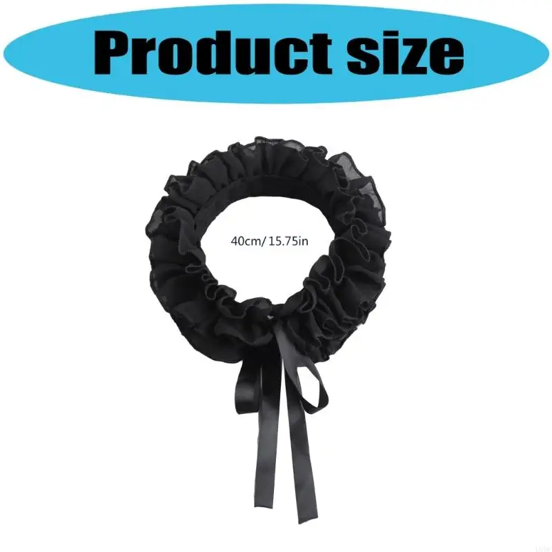 الفيكتوري تكدرت المختنق الياقة الزخرفية الدانتيل القرون الوسطى تأثيري Y166