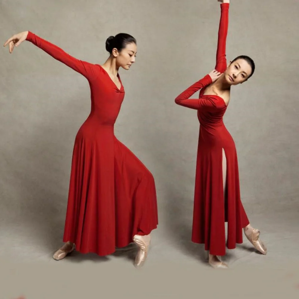 Carmen Modern Ballet Dance Performance Dance Costume for Girls Adult Social Dance Dress Modern Dance Suit Women Long Dresses