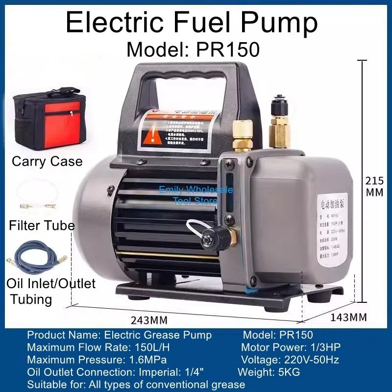 High-Power Automotive Electric Fuel Pump R4R6 Refrigerant Oil Nozzle Compact Portable Refrigeration Electric Pump