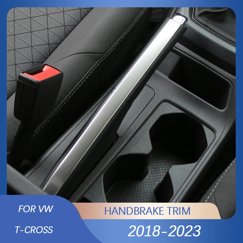 Car Interior Handbrake Trim Sticker for VW Volkswagen T-cross Tcross 2018 - 2023 Hand Brake Decoration Cover Accessories