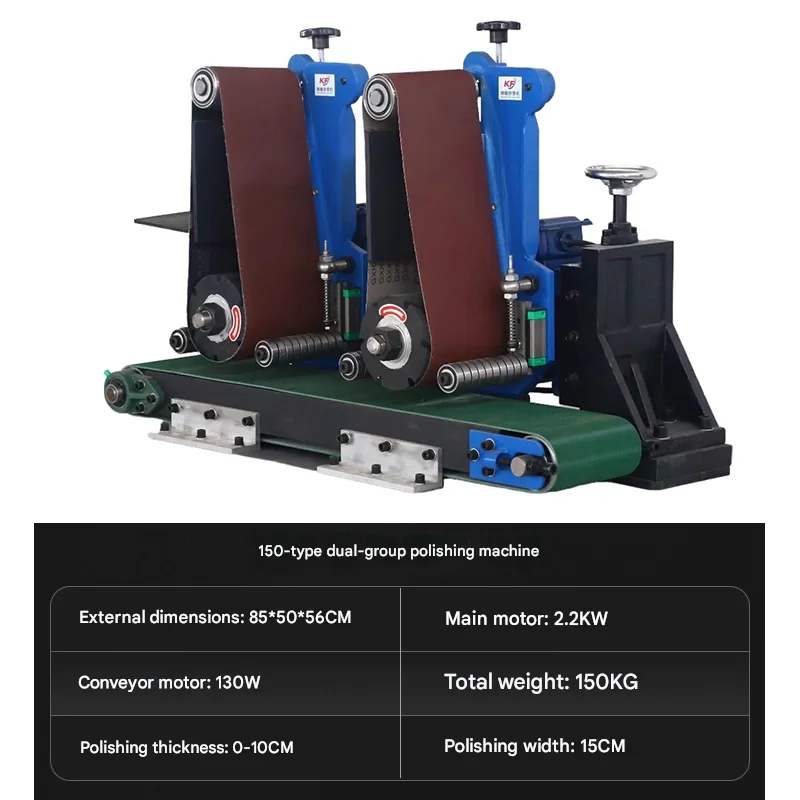 Breite Band Schleifen Polieren Entgraten Maschine Kleine Mini Desktop Sand Gürtel Automatische Metall Oberfläche Schleifen Polieren Maschine