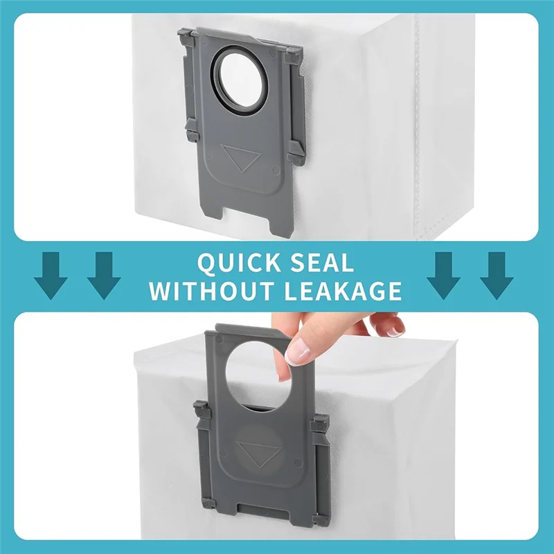 EQAZ-8Pcs Сменные мешки для пыли для Roborock S8+ /S8 Pro Ultra / S7 MaxV Ultra / Q5 / Q5+ / Q7+ / Q7 Max+ Мешок для пылесоса