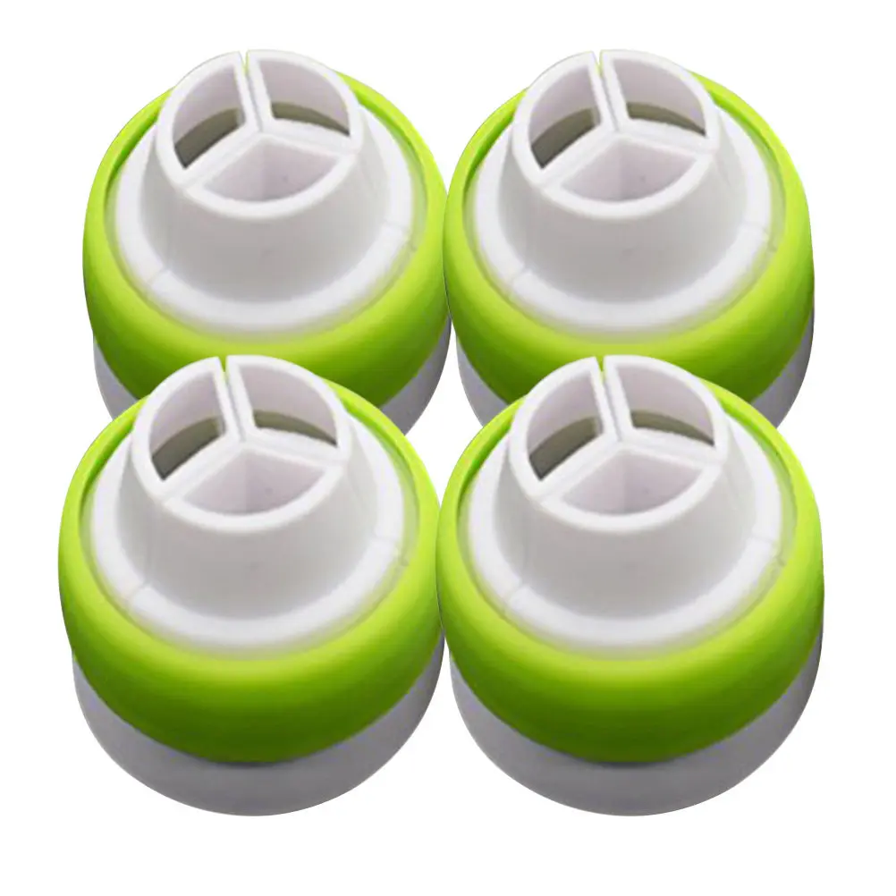 4Pcs Piping Nozzle Couplers Russian Style Large Tip Converter Quick Swap Without Discarding Bags Cupcake Fondant Cookie Cream