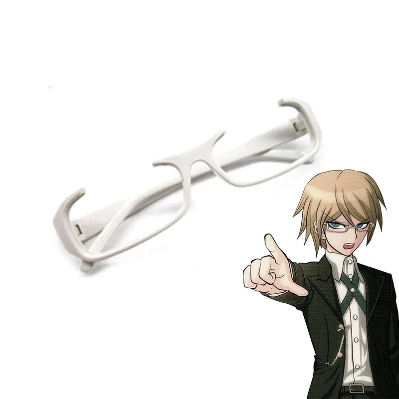 Cydanganronpa byakuya togami cosplay 19fhs69t peruca loira escura marrom peruca curta dangan ronpa byakuya óculos de olho cabelo sintético wi
