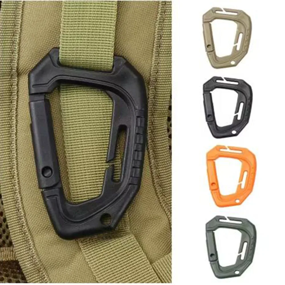 مشبك على شكل حرف D، مشبك معلق خفيف الوزن، خطاف سريع، مشبك تروس من النوع D للبقاء في الهواء الطلق، Edc (حمل يومي) #1