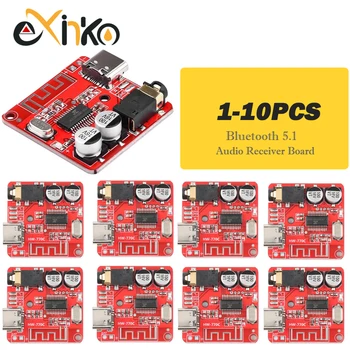 1-10PCS Scheda ricevitore audio Bluetooth Bluetooth 5.1 MP3 Decodificatore senza perdita Micro USB 3.5mm Modulo amplificatore di uscita audio Tipo-C