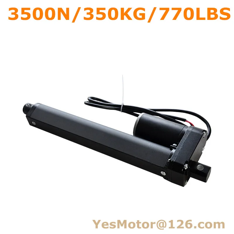 3500N 350KG 770LBS carico 12V 24V DC impermeabile personalizzato attuatore lineare motore di azionamento lineare produttore 200mm corsa