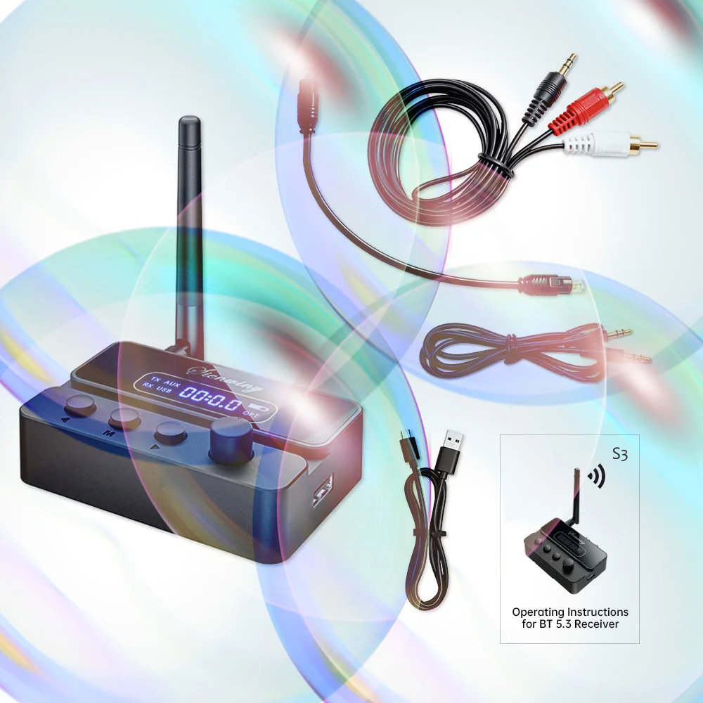 

Bluetooth 5.3 Audio Player Audio Transceiver Module High-Fidelity Sound Quality Audio Adapter Music Player For Speaker