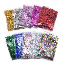 6/10mm Ster Confetti Glitter Acryl Sterren Pailletten Hagelslag voor Bruiloft Verjaardagsfeestje Tafeldecoratie Confetti Ballon vulling