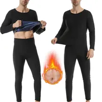 Men's Fitness Compression Shirt Long Sleeve Sweat Suit Sauna Running Sport Body Shaper Underwear Home Comfortable Innerwear