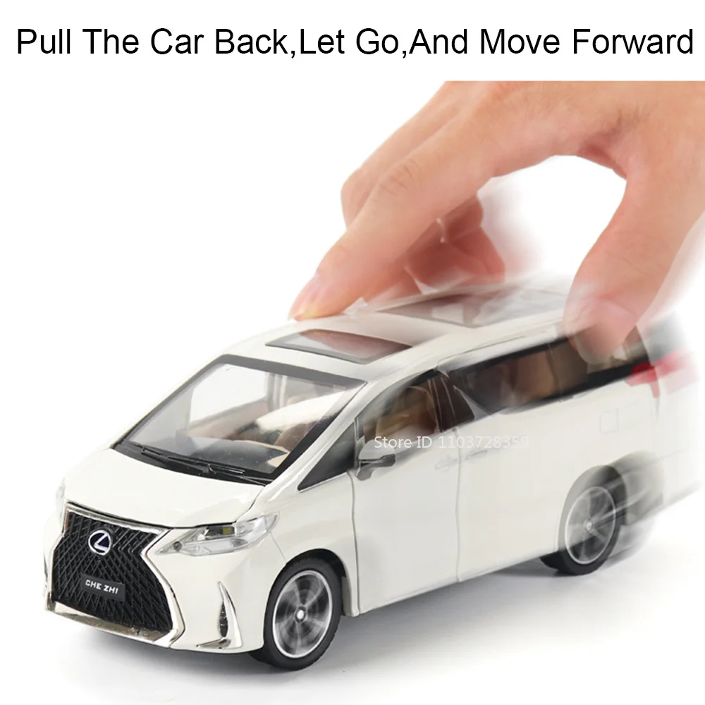 🚗   1:24 gelegeerde gegoten speelgoedauto |   Terugtrekken + Geluidslicht + Open Deuren – Perfect jongenscadeau!