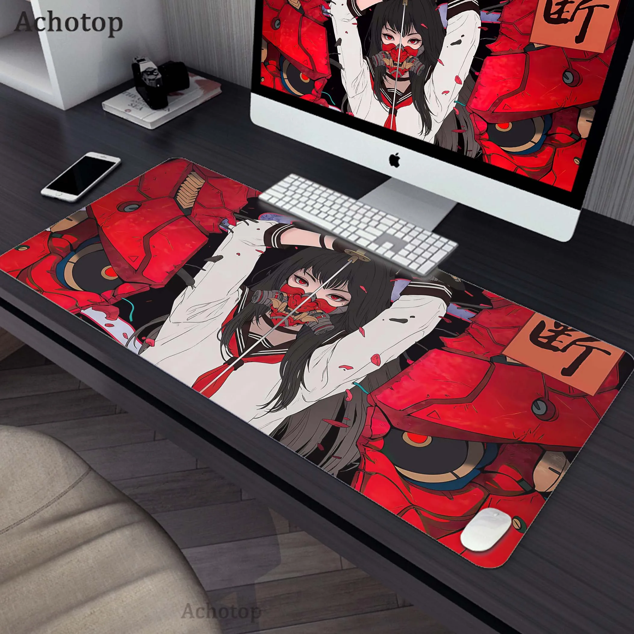 

Mouse Pad Gaming Speed Keyboard Pads Mouse Pad Rubber Carpet Locked Edge Mouse Mat Japanese Anime Style Pattern Gamer Desk Mat