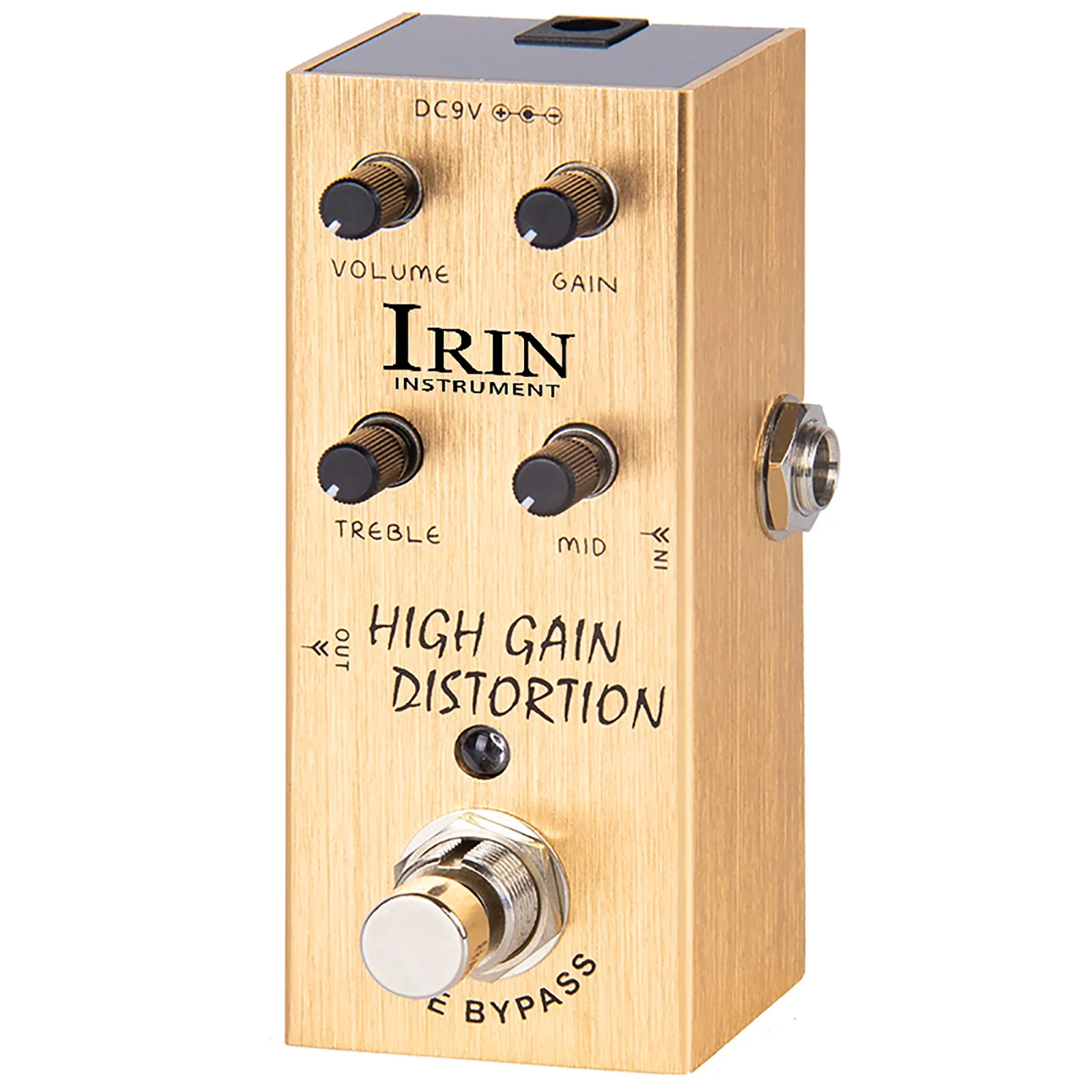 Irin An-14 Elektrische Gitaar Effecten Pedaal Hoge Versterking Distortion Effect Pedaal True Bypass Pedal Gitaar Accessoires En Onderdelen