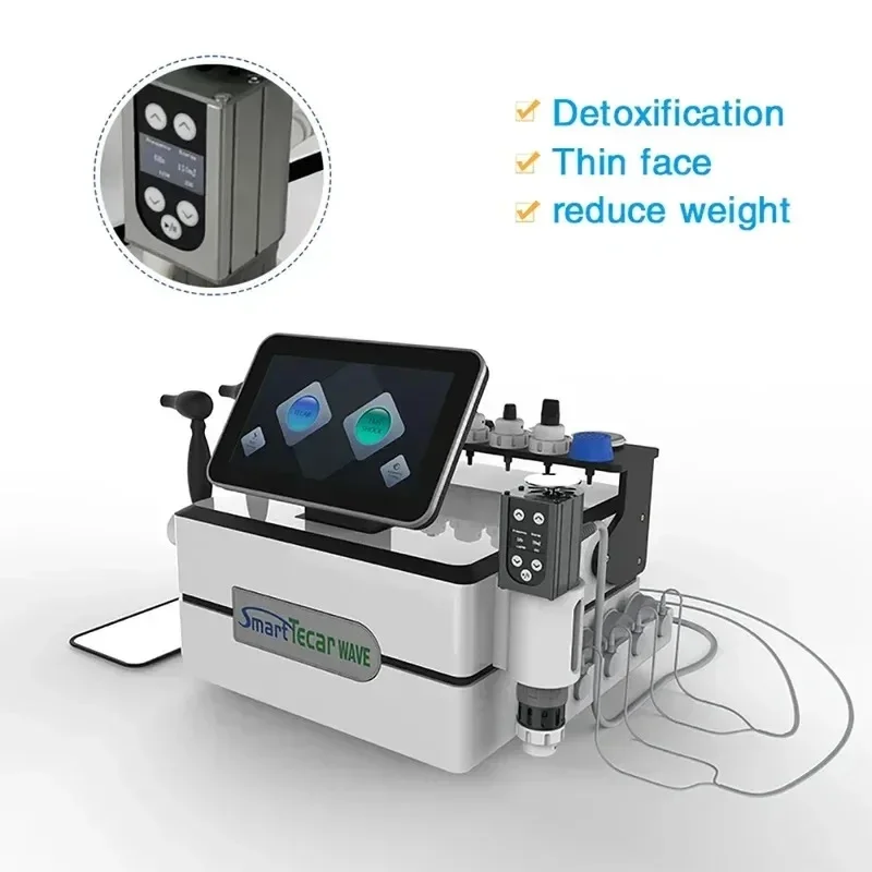 Appareil de thérapie Tecar intelligent, équipement de massage par diathermie à radiofréquence monopolaire pour la physiothérapie par induction