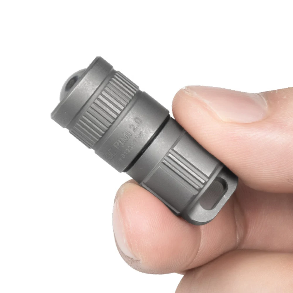 Outdoor Camping Lantern Titanium Stonewash LED Flashlight Pocket Light Type USB C Rechargeable Lamp Keychain Tent Torch EDC PIMI