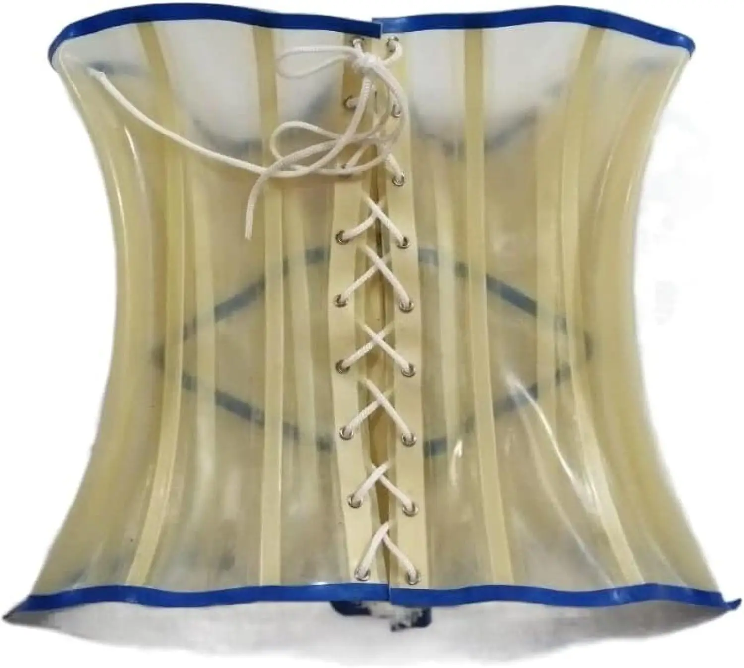 

100% latex women's transparent abdominal belt fitness waist latex corset