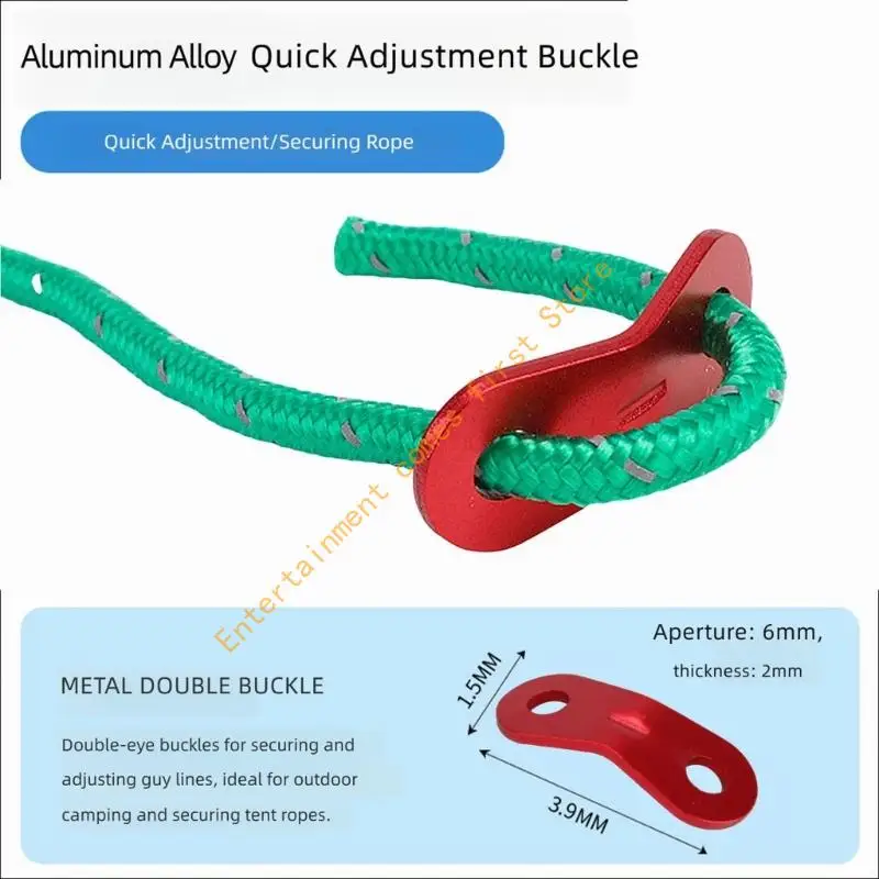 Reflective Tent Tie Down Cord Set, 4mm Braided Polyester Guylines with Adjusters for Tent and Canopy Setups, 6Pieces 55KD