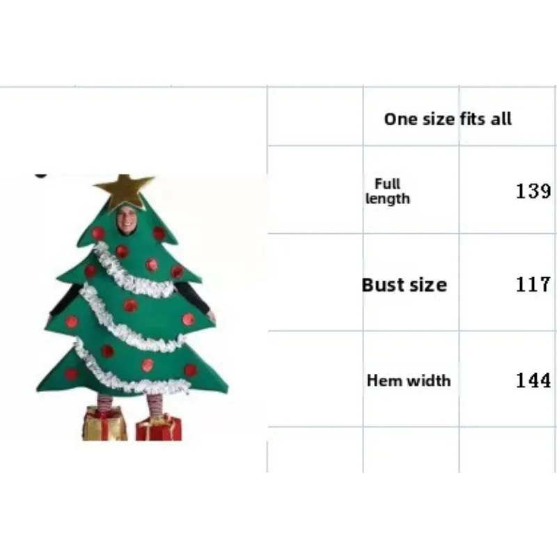 New Christmas Stage Performance Costumes Christmas Tree Doll Clothes With Footwear Adult Festival Cosplay Playing Costumes