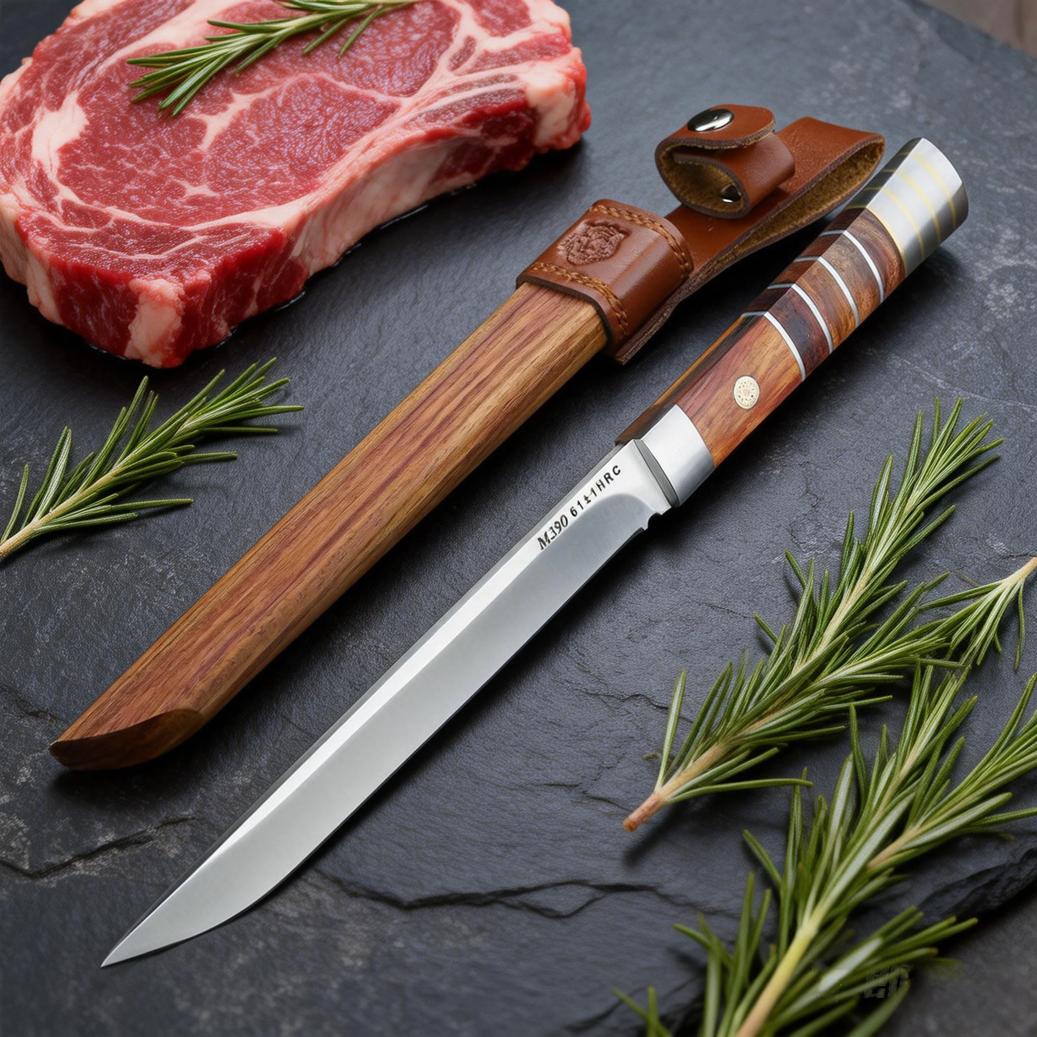 1/2/3piece Professional Multi-Use Knife Set M390 Stainless Steel 62HRC Ultra-Serrated Blades, Kitchen Chef's Cutlery Accessories
