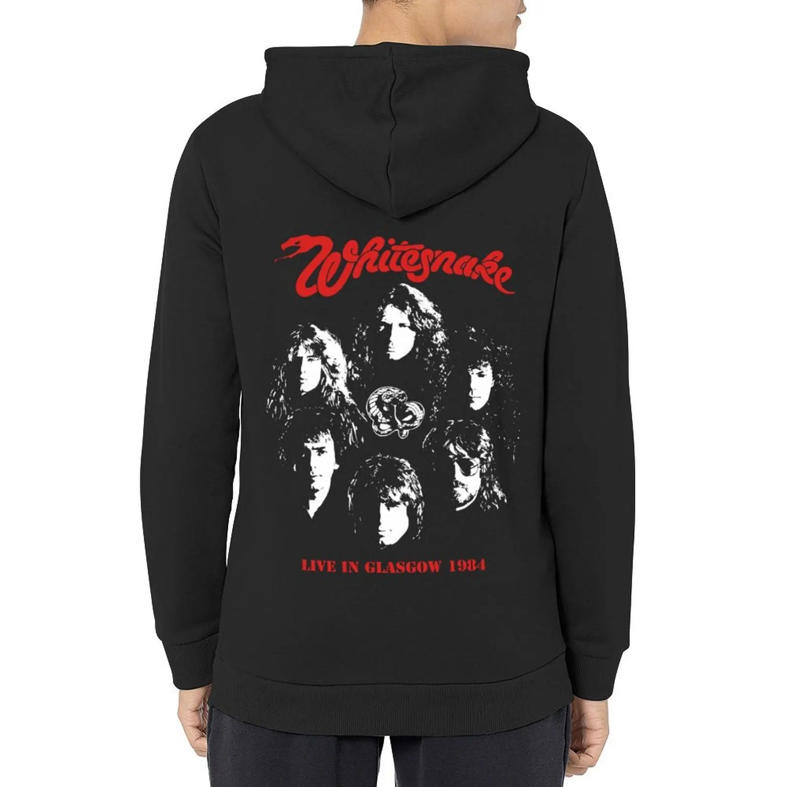 

Perfect Gift White Snake Retro Graphic Concert Hoodie mens designer clothes men's autumn clothes korean clothes designer hoodies