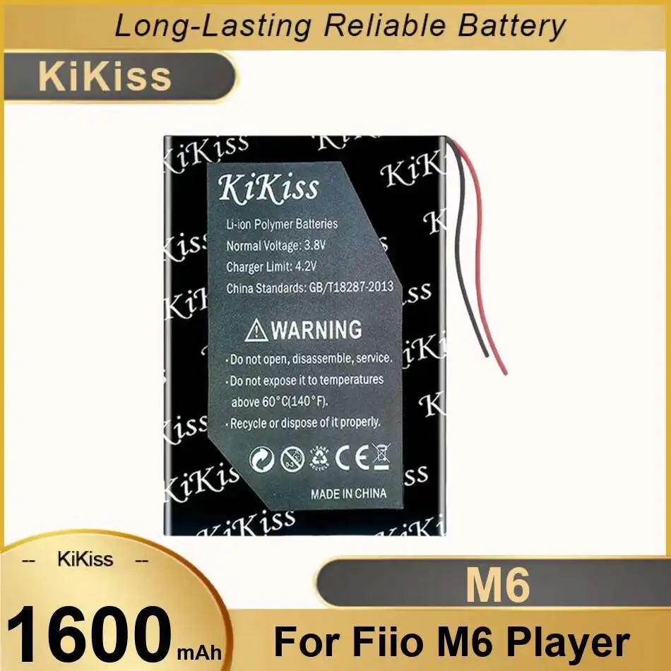 

Music Player Battery 1600mAh High Capacity For Fiio M6 Player